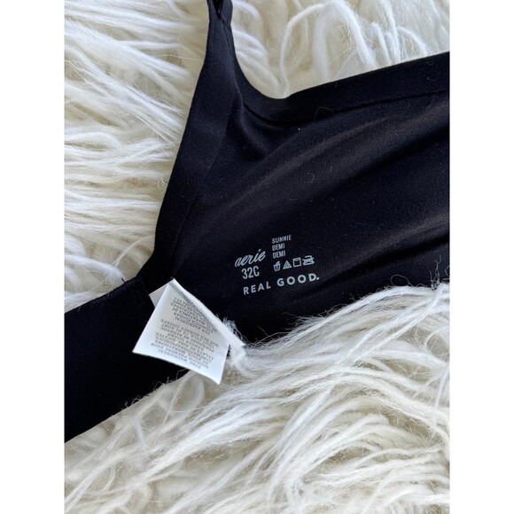 Aerie Real Sunnie Demi Bra Black Size 32C - Picture 8 of 9